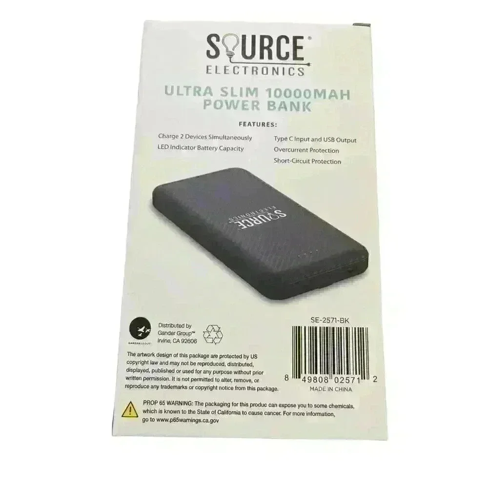 Ultra slim 10000MAH power bank
